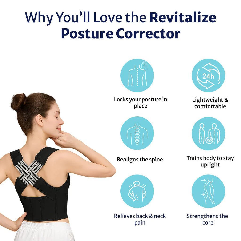 Avtoit | Back Posture Corrector | Adjustable, Breathable Design for Men & Women to Improve Posture and Reduce Back Pain
