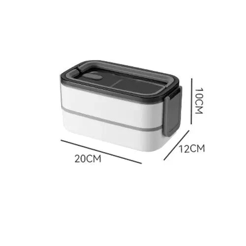 Avtoit | 2-layer stainless steel Bento lunch box with locking lid