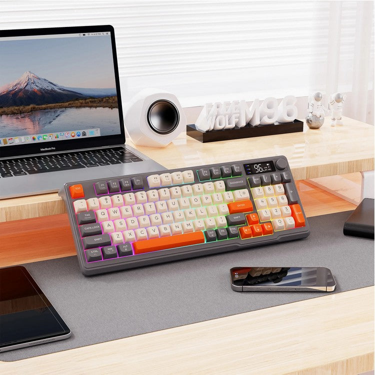 Avtoit | Silent Mechanical Keyboard - Cool Gaming Wireless Design with Display