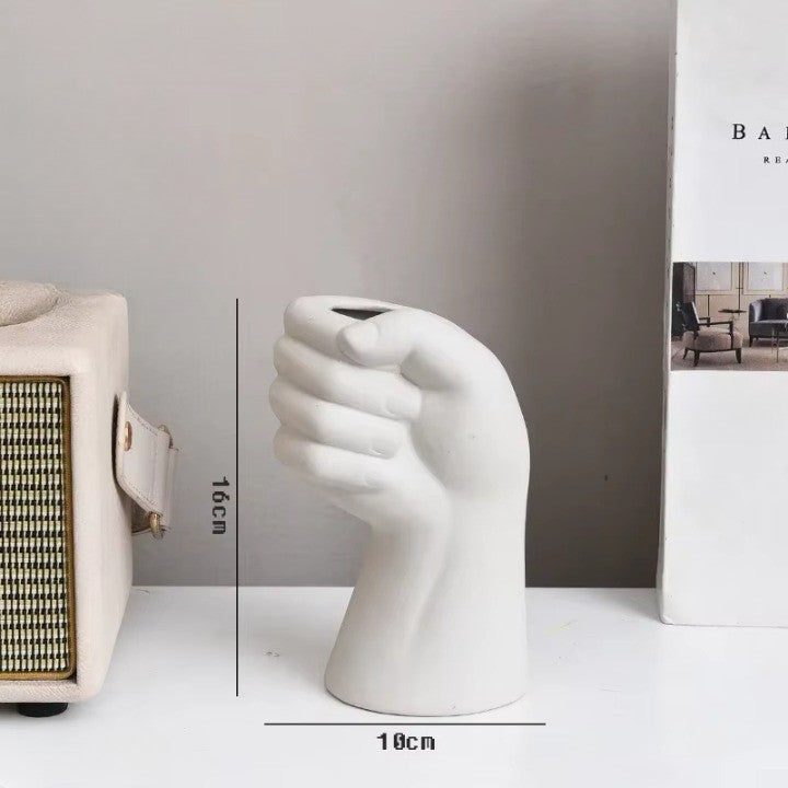 Avtoit | Artistic Hand Gesture Ceramic Tabletop Flower Vase