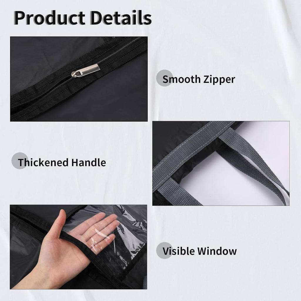 Avtoit | Long Garment Storage Cover – 180cm Dress Bag with Zipper & Window (Buy 1, Get 1 FREE)