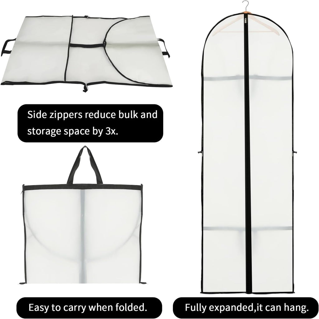 Avtoit | Long Garment Storage Cover – 180cm Dress Bag with Zipper & Window (Buy 1, Get 1 FREE)