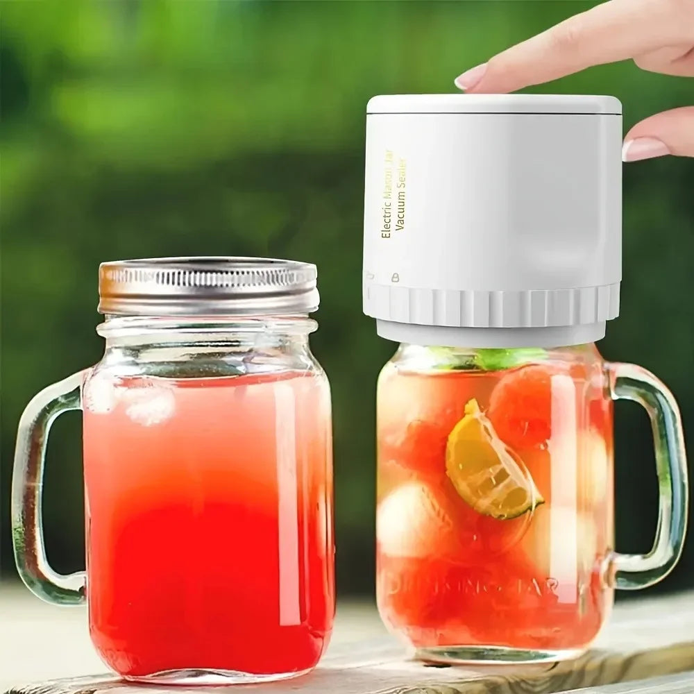 Avtoit | Cordless Mason Jar Vacuum Sealer Kit – Wide Mouth Food Preservation System with Airtight Electric Seal