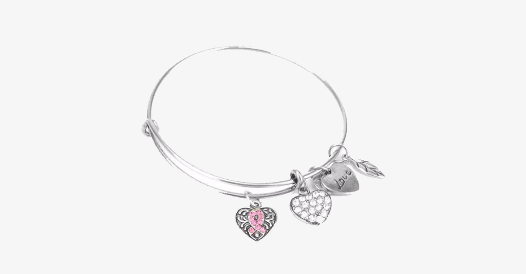 Avtoit | Pink Ribbon Charm Bracelet