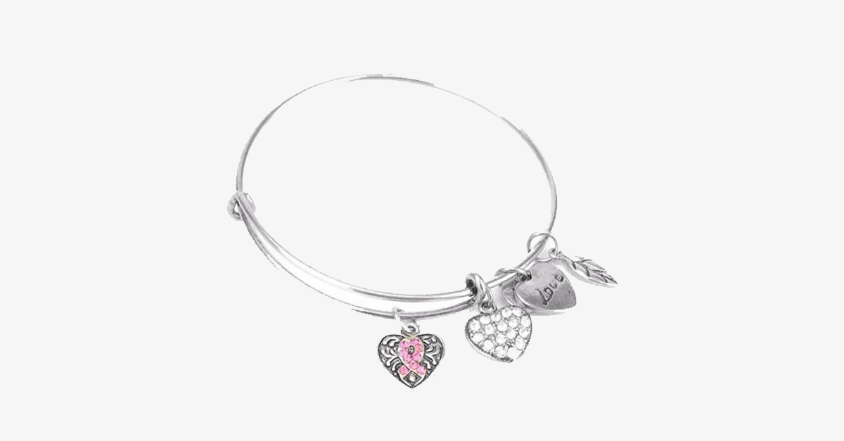 Avtoit | Pink Ribbon Charm Bracelet