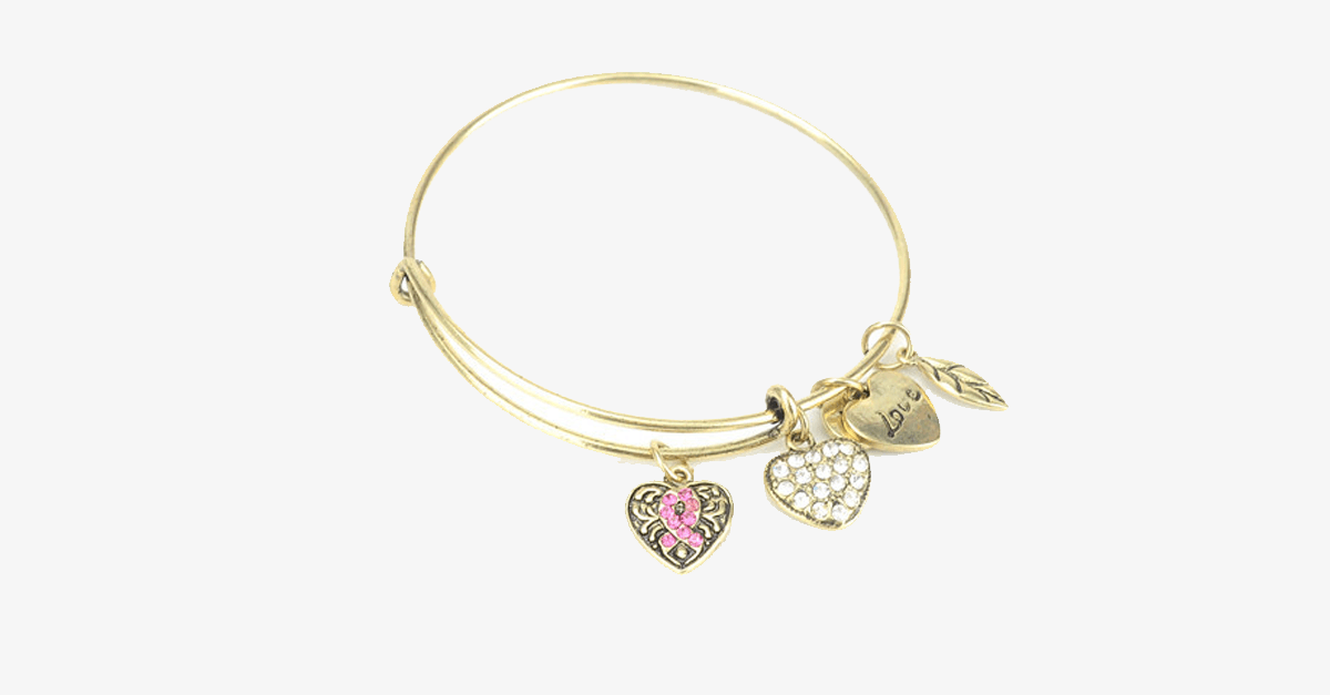 Avtoit | Pink Ribbon Charm Bracelet
