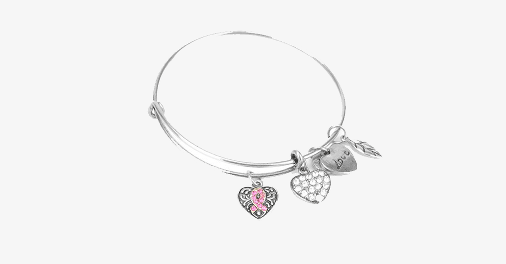 Avtoit | Pink Ribbon Charm Bracelet
