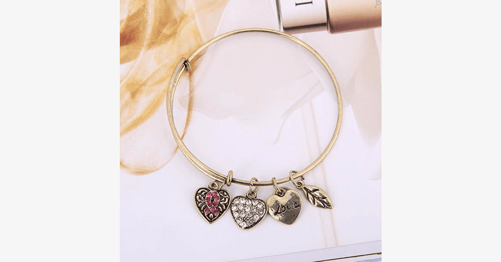 Avtoit | Pink Ribbon Charm Bracelet
