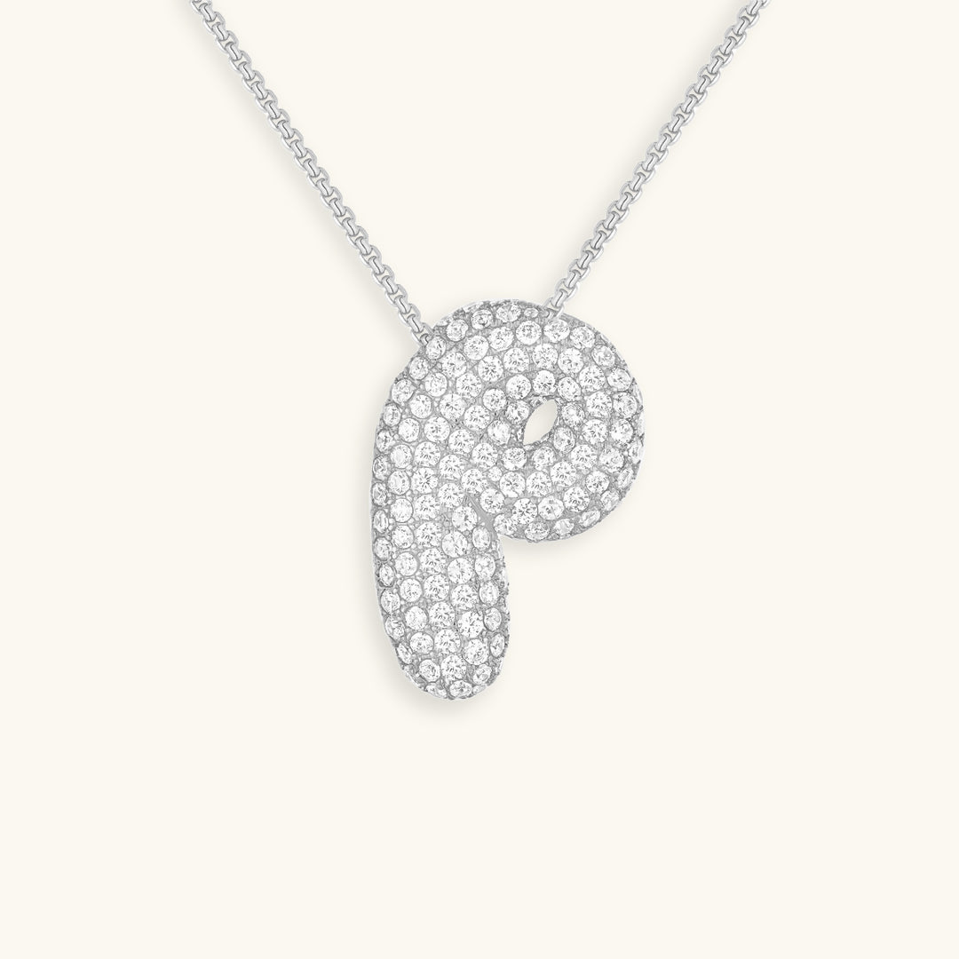 Avtoit | Bubble Initial-Diamond-Necklace
