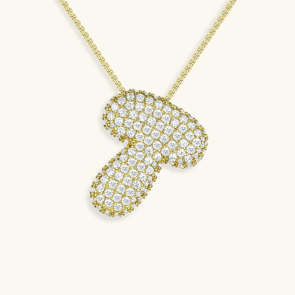 Avtoit | Bubble Initial-Diamond-Necklace