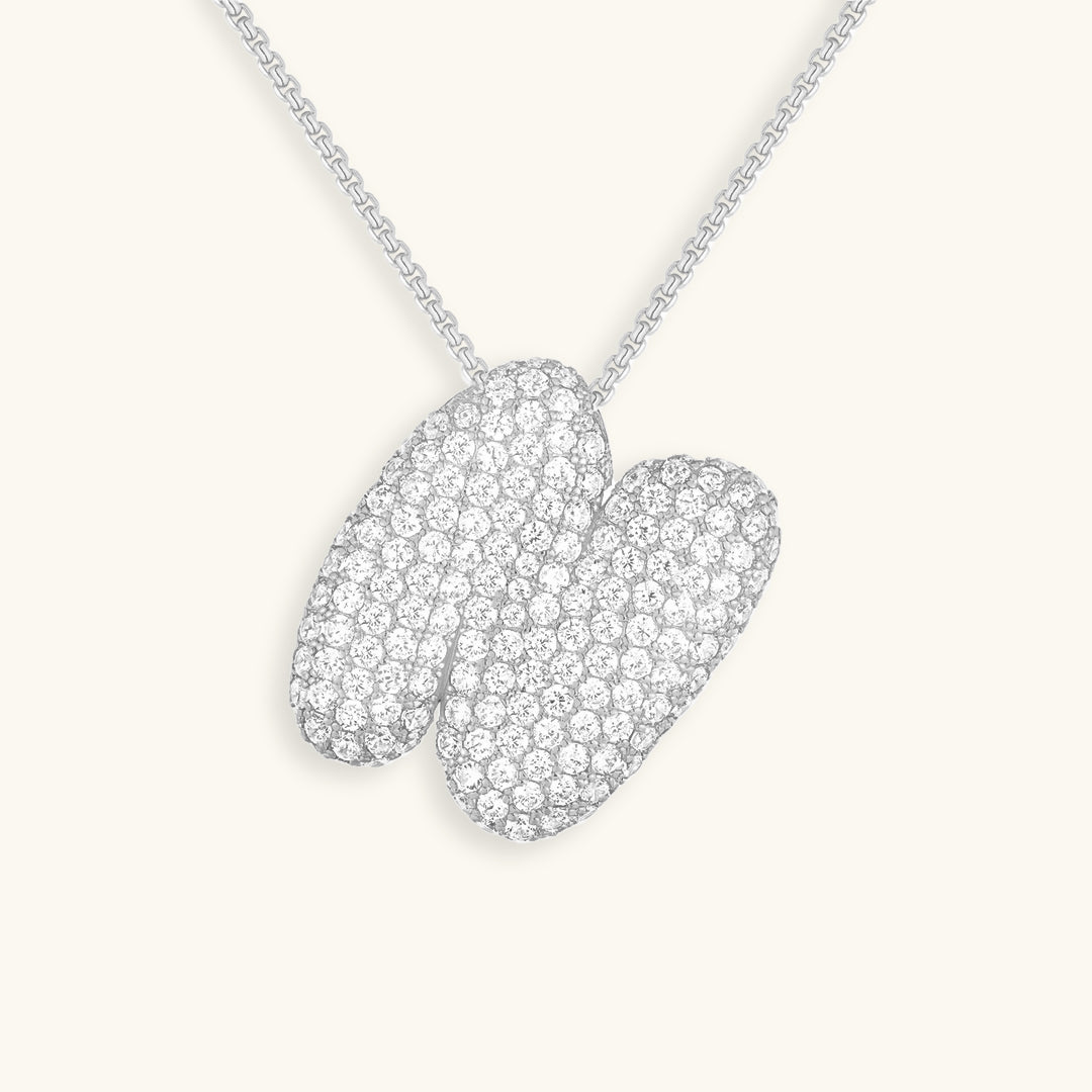 Avtoit | Bubble Initial-Diamond-Necklace