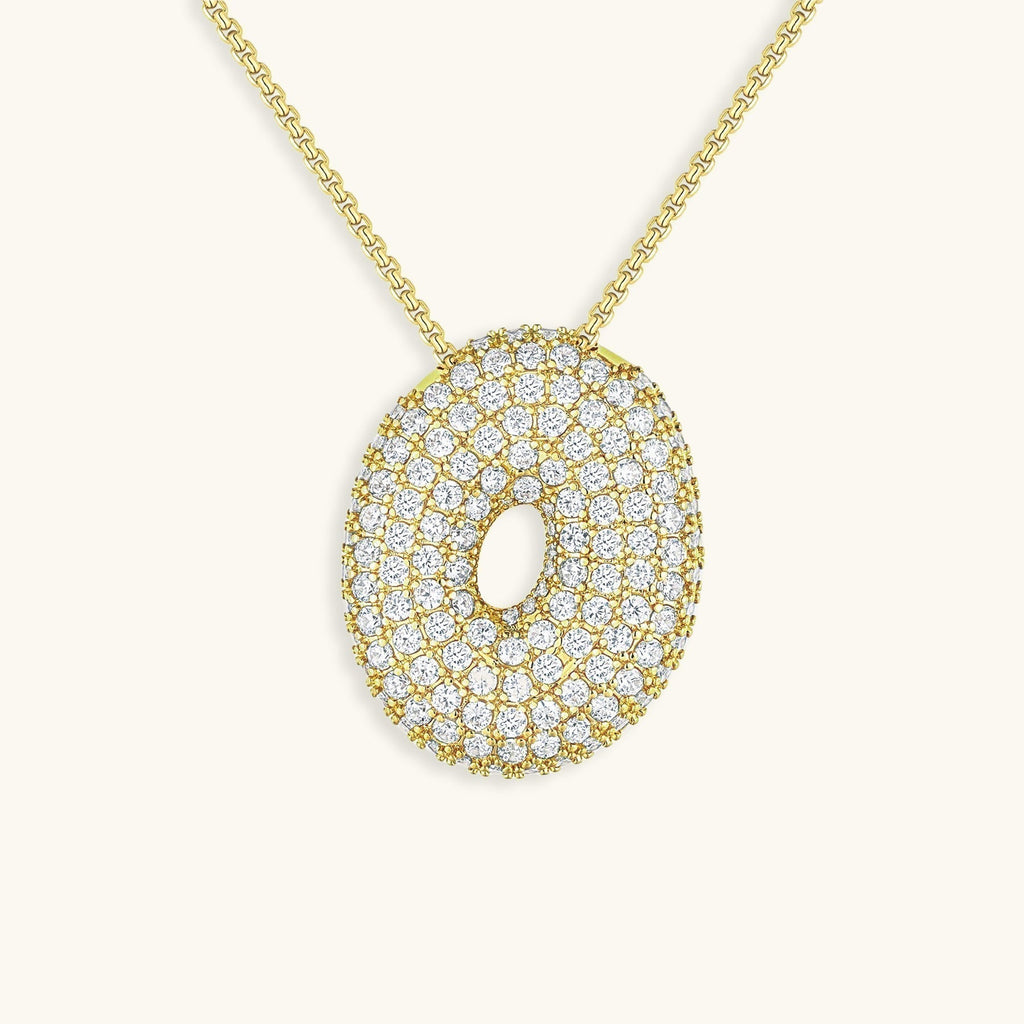 Avtoit | Bubble Initial-Diamond-Necklace