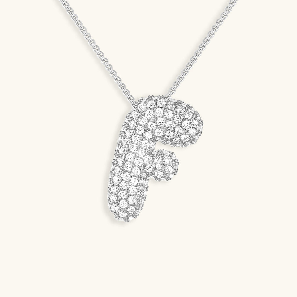 Avtoit | Bubble Initial-Diamond-Necklace