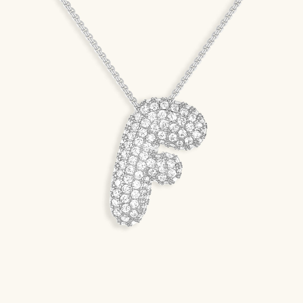 Avtoit | Bubble Initial-Diamond-Necklace
