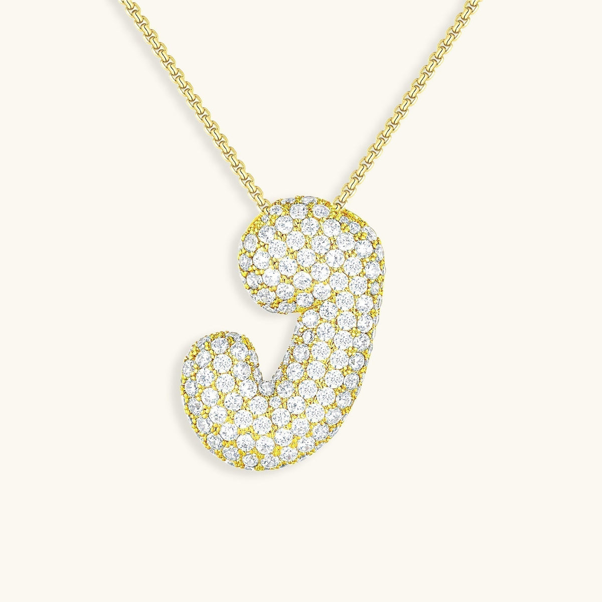 Avtoit | Bubble Initial-Diamond-Necklace