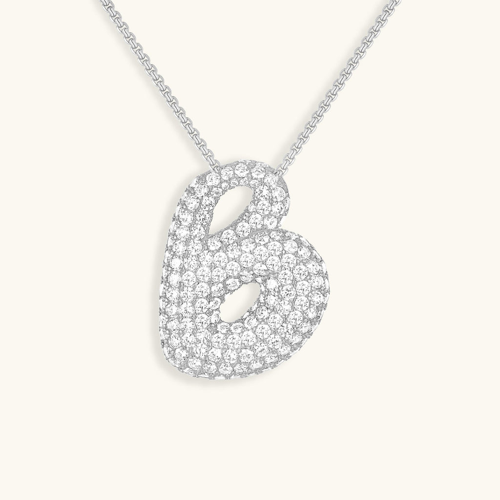 Avtoit | Bubble Initial-Diamond-Necklace