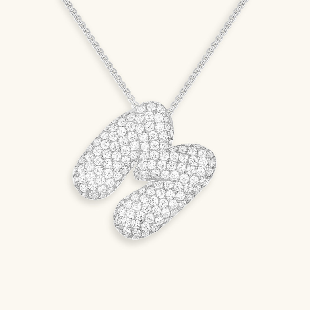 Avtoit | Bubble Initial-Diamond-Necklace