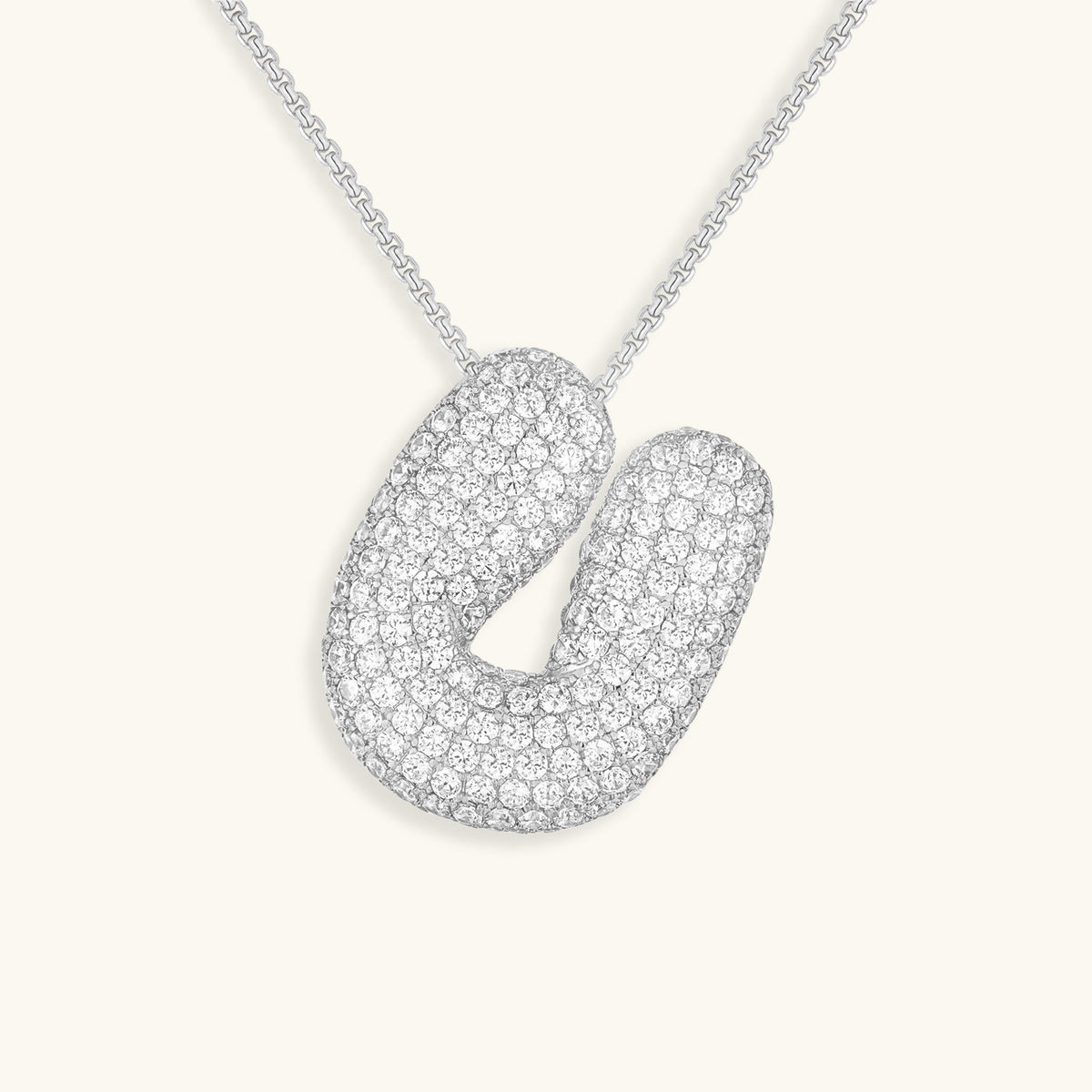 Avtoit | Bubble Initial-Diamond-Necklace