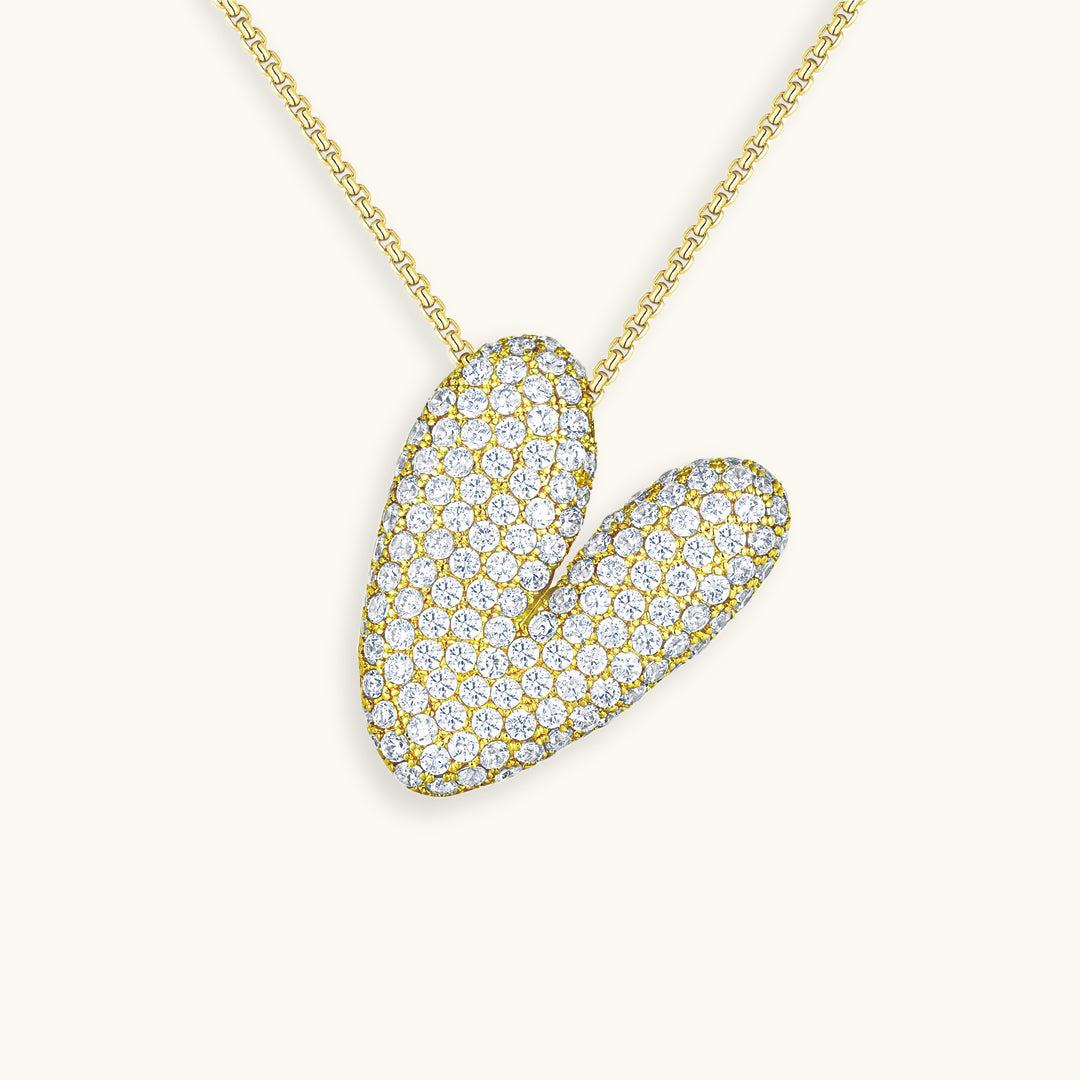 Avtoit | Bubble Initial-Diamond-Necklace