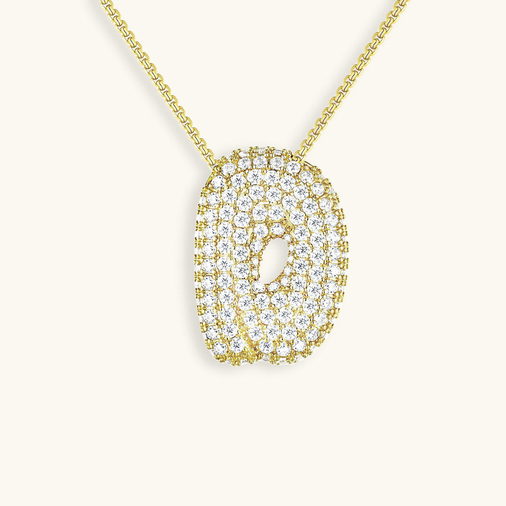 Avtoit | Bubble Initial-Diamond-Necklace