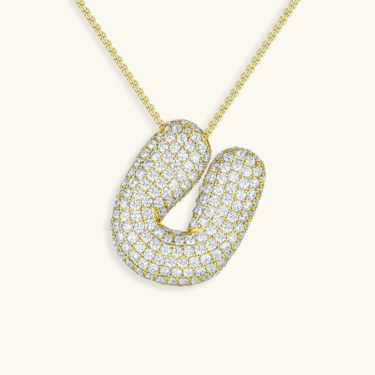 Avtoit | Bubble Initial-Diamond-Necklace