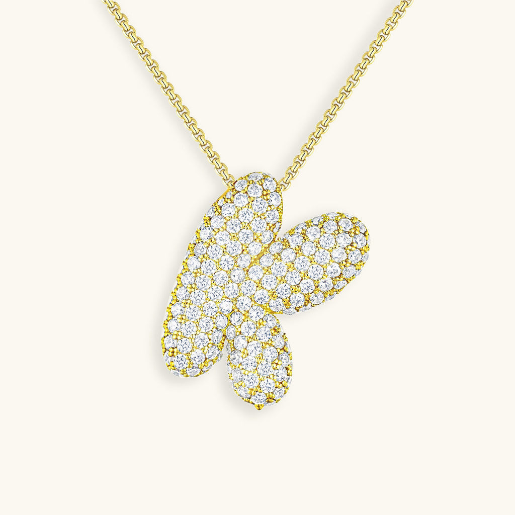 Avtoit | Bubble Initial-Diamond-Necklace