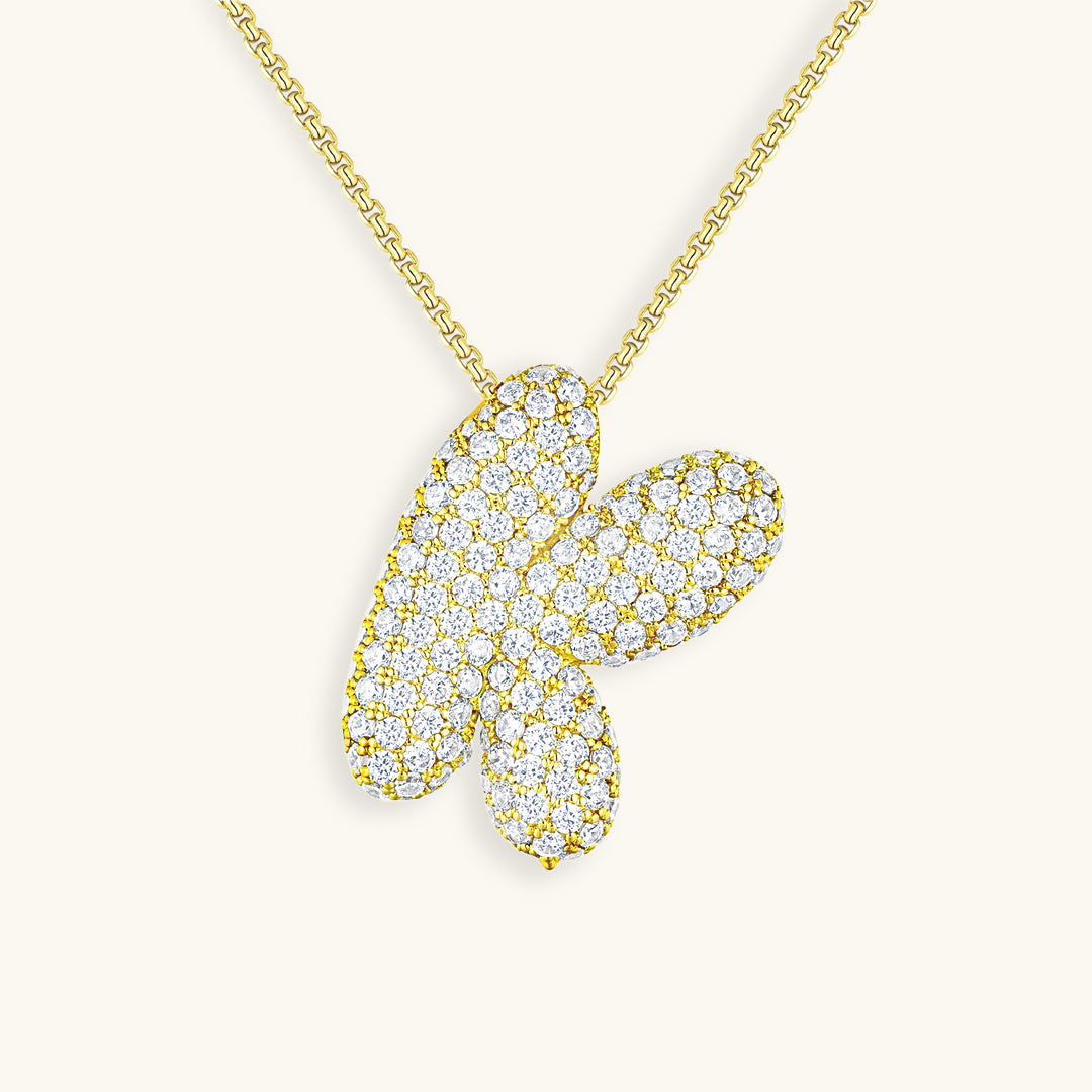 Avtoit | Bubble Initial-Diamond-Necklace