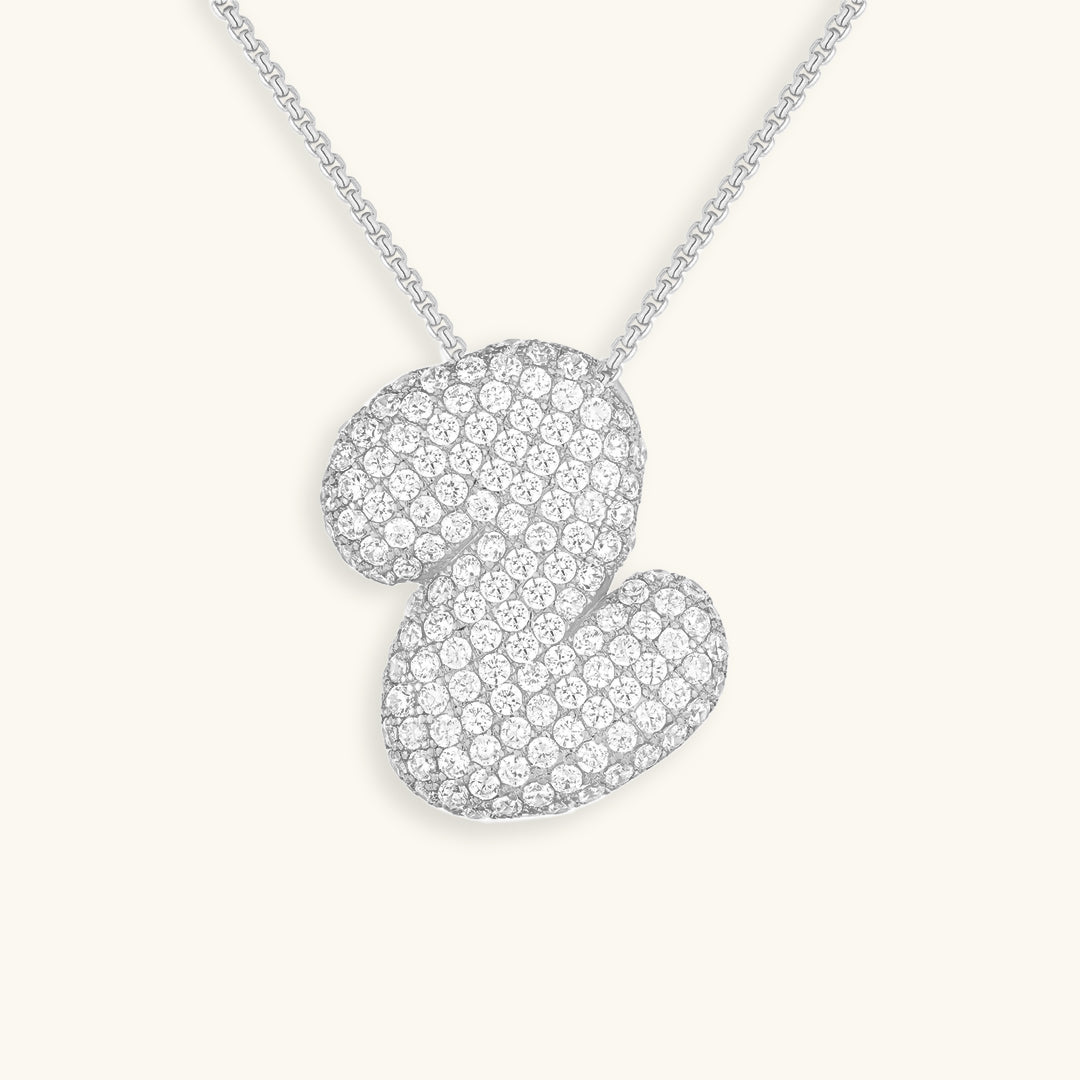 Avtoit | Bubble Initial-Diamond-Necklace