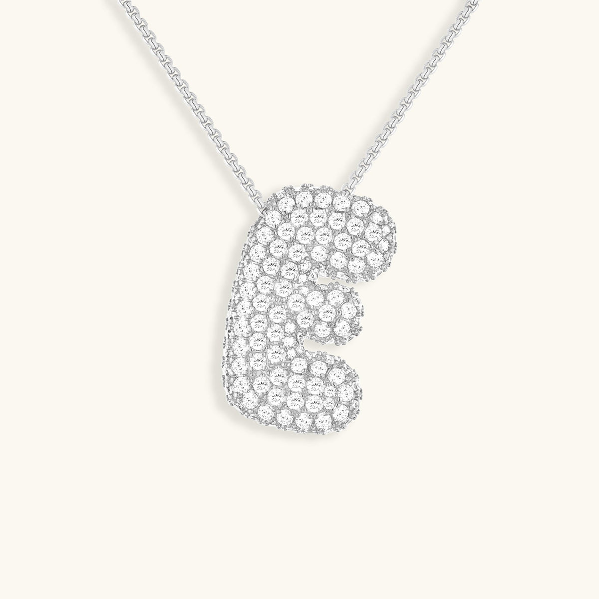 Avtoit | Bubble Initial-Diamond-Necklace