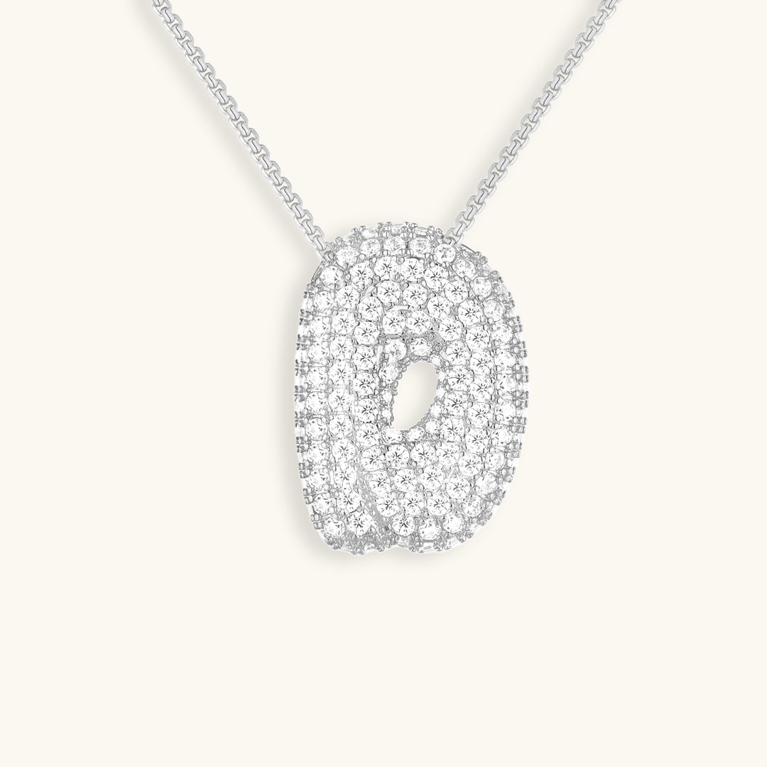 Avtoit | Bubble Initial-Diamond-Necklace