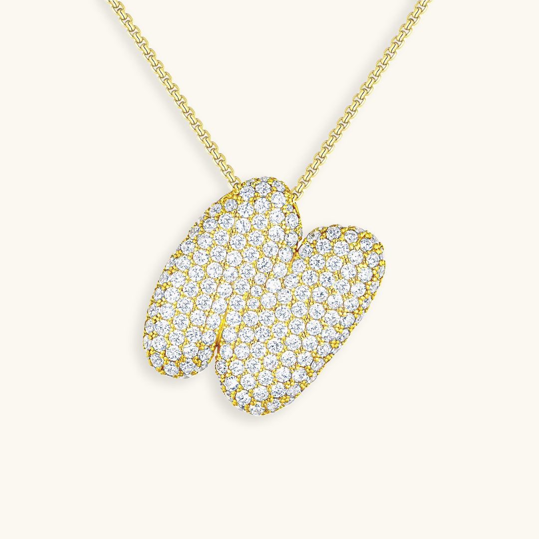 Avtoit | Bubble Initial-Diamond-Necklace