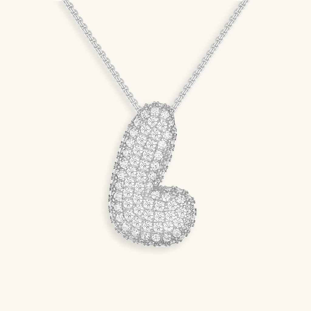 Avtoit | Bubble Initial-Diamond-Necklace