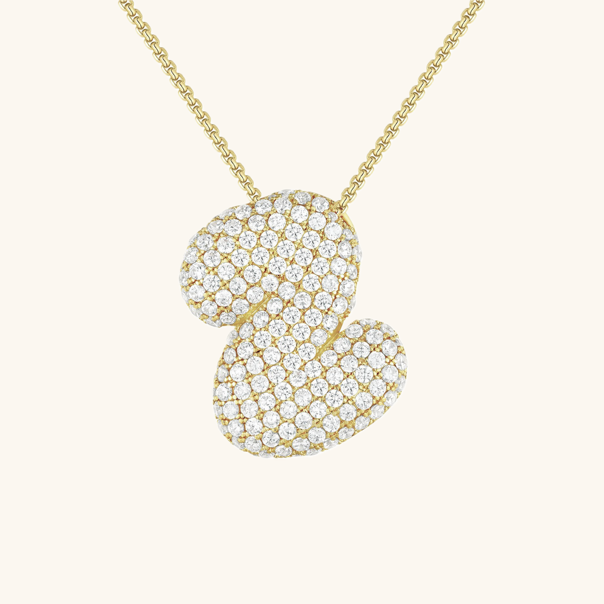 Avtoit | Bubble Initial-Diamond-Necklace