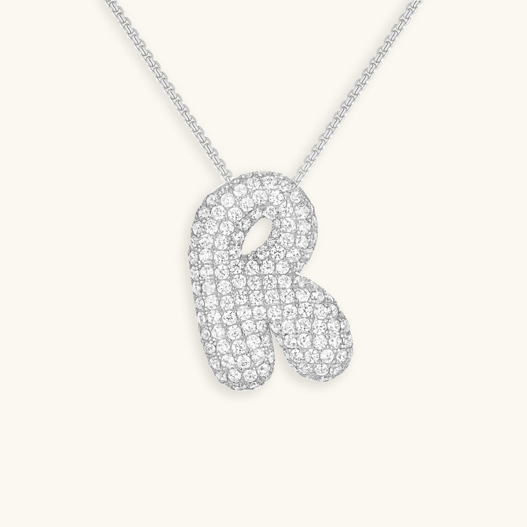 Avtoit | Bubble Initial-Diamond-Necklace