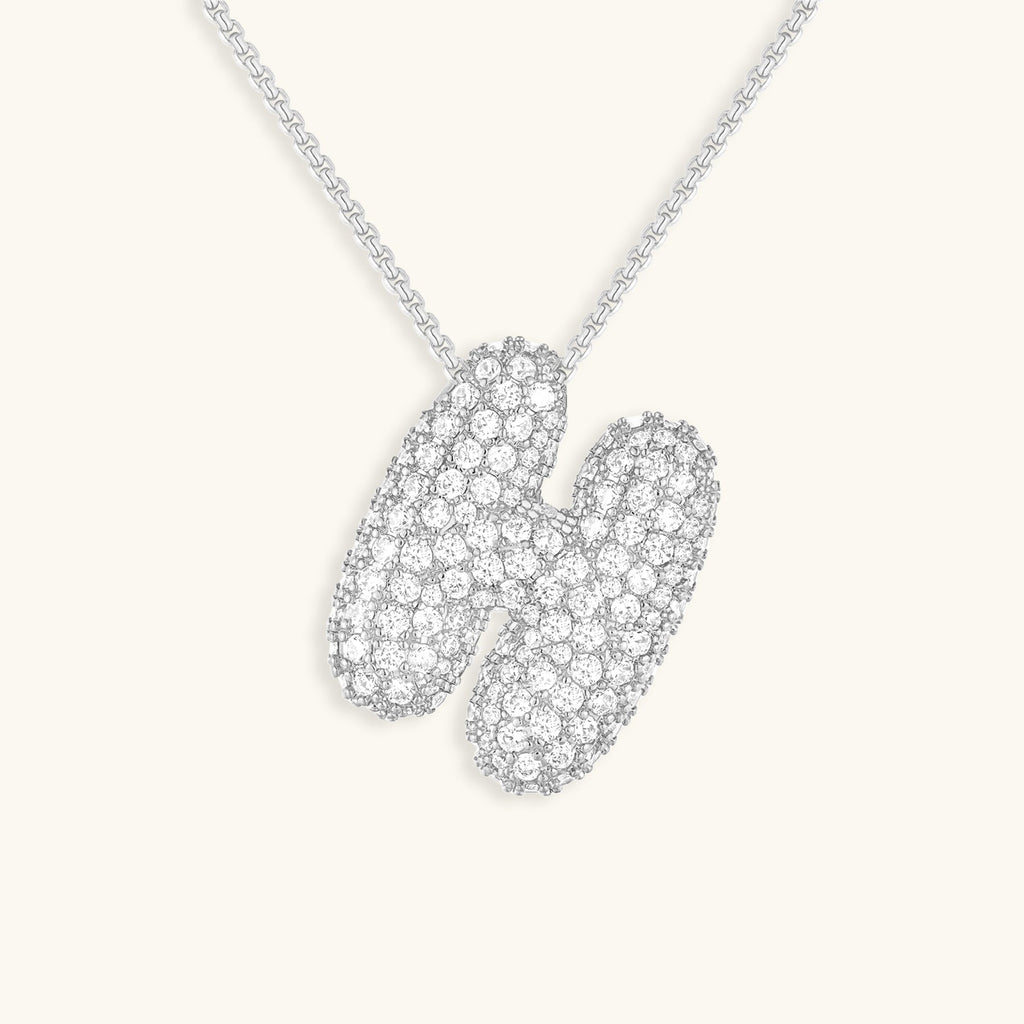 Avtoit | Bubble Initial-Diamond-Necklace