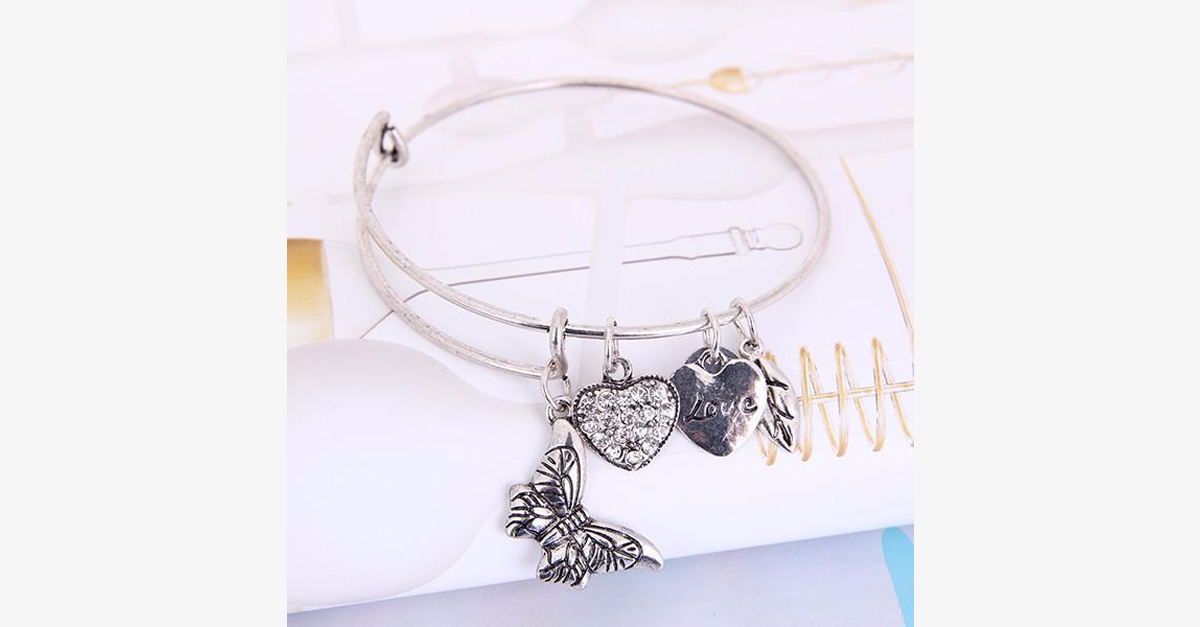 Avtoit | Butterfly Love Charm Bracelet
