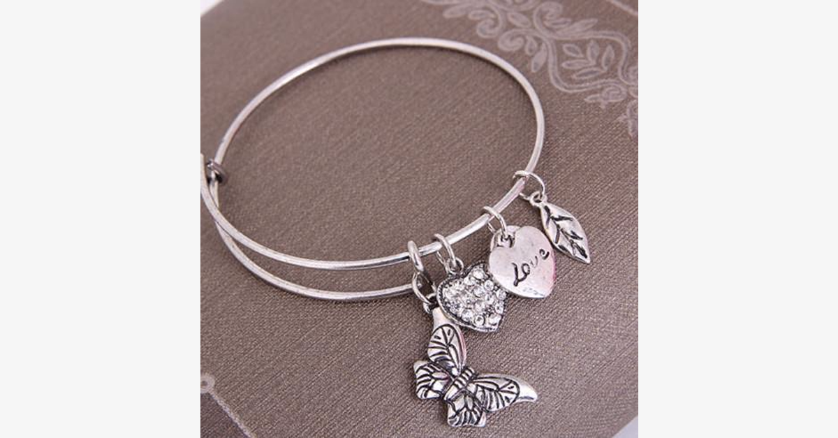 Avtoit | Butterfly Love Charm Bracelet