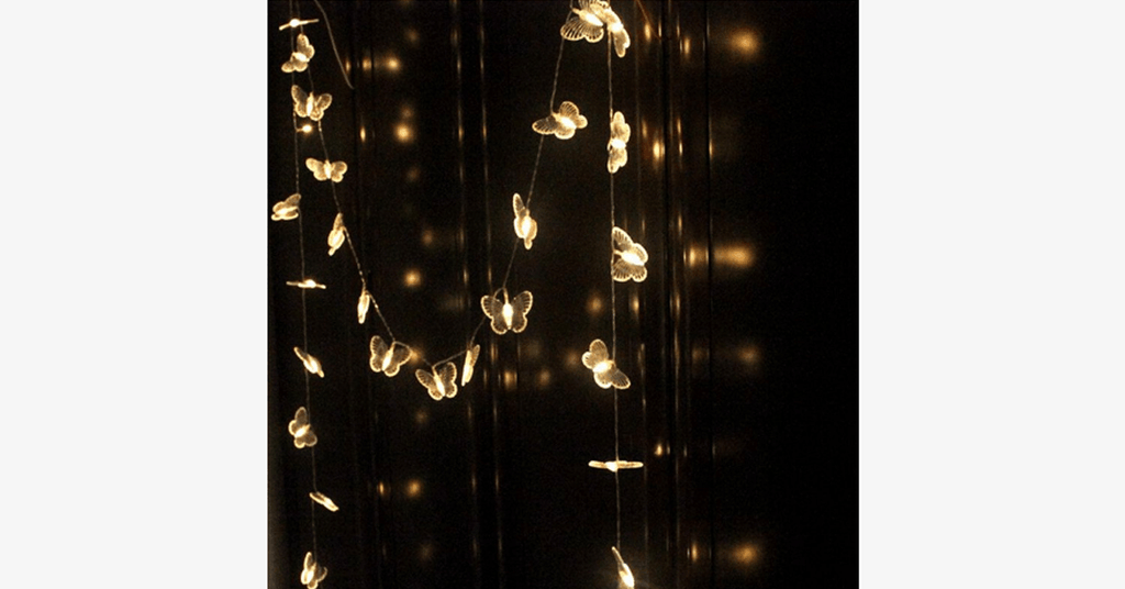 Avtoit | 40-LED Party Fairy Butterfly Lights - Battery Powered - Perfect for Parties!