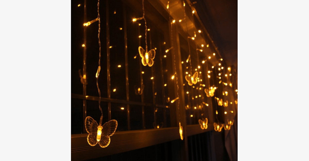 Avtoit | 40-LED Party Fairy Butterfly Lights - Battery Powered - Perfect for Parties!