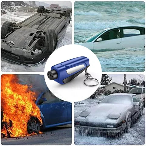 Avtoit | Car emergency hammer with seat belt cutter – Compact safety hammer for rescue & escape
