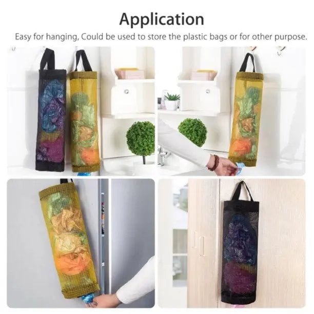 Avtoit | Hanging Pocket Organizer – Breathable Mesh for Storing Kitchen Bags and Fruits/Veggies