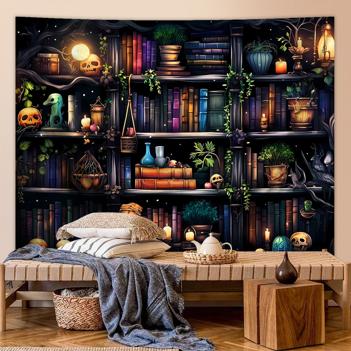 Avtoit | Skeleton Horror Halloween Tapestry