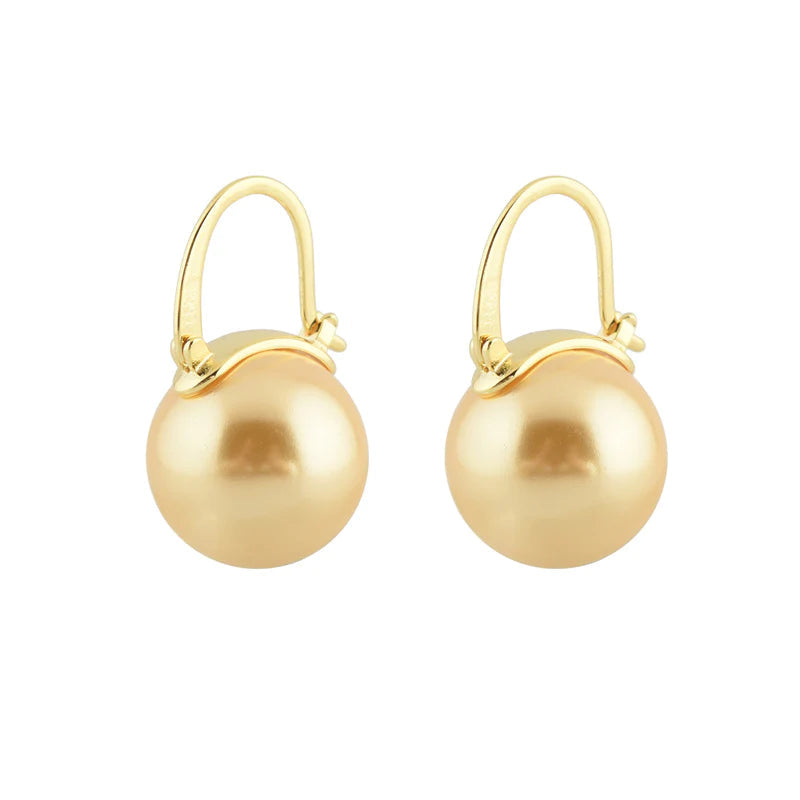 Avtoit | Black Pearl Earrings  Available in White Champagne Grey Gold and Black  Pearl Dangle Earrings