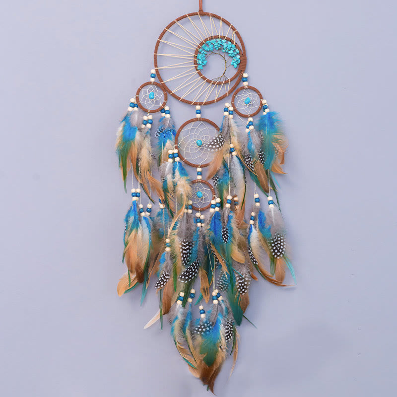 Avtoit | Turquoise Tree of Life Feather Dreamcatcher