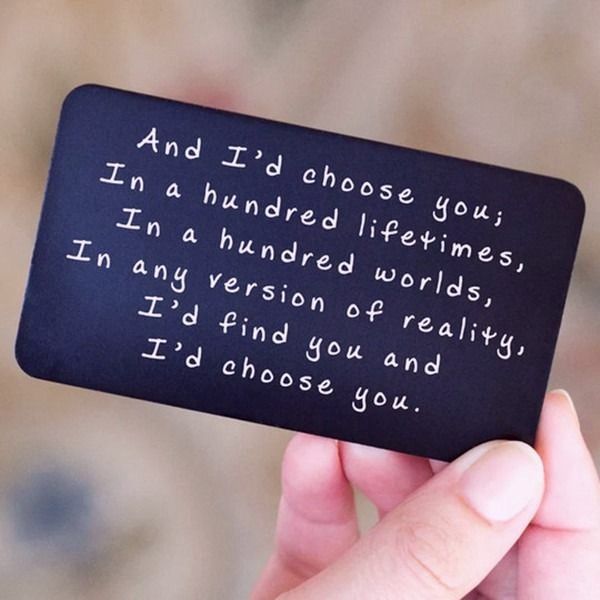 Avtoit | Anniversary gifts for couples, long-distance use wallet card for him