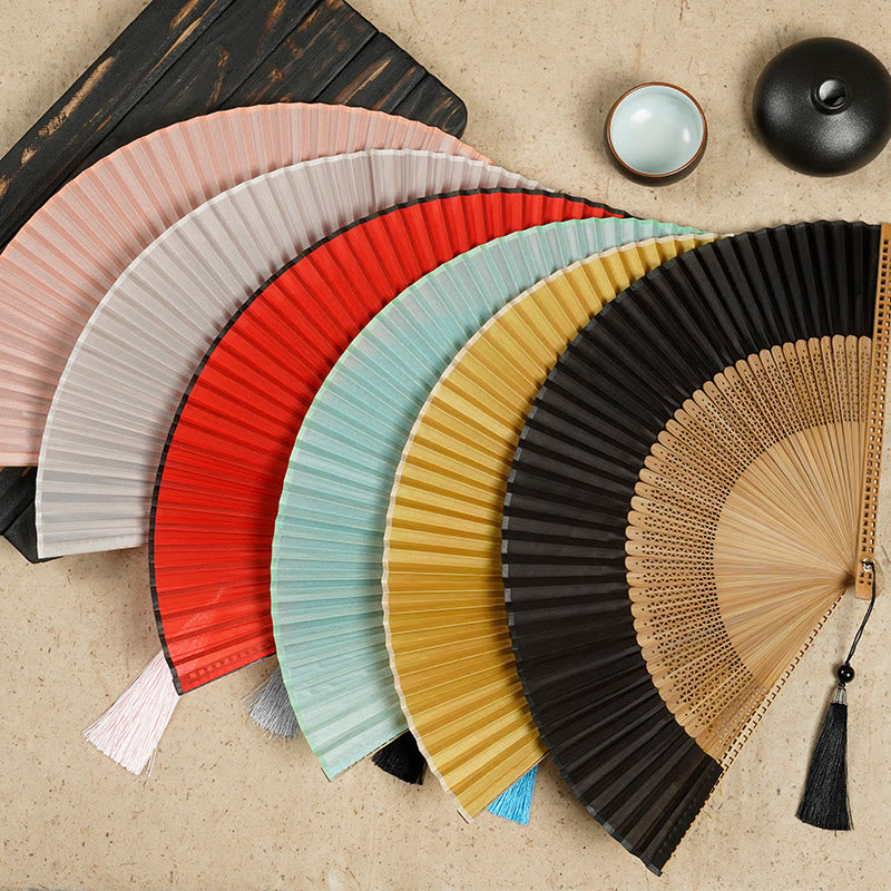 Avtoit | Hand fan made of bamboo silk