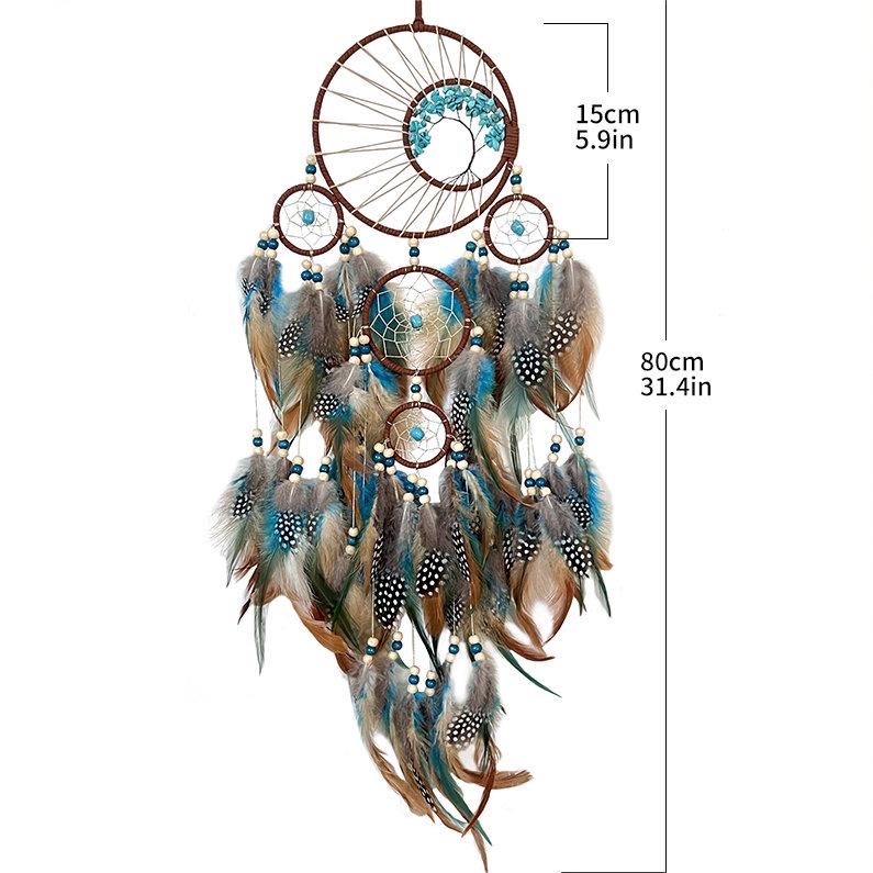 Avtoit | Turquoise Tree of Life Feather Dreamcatcher