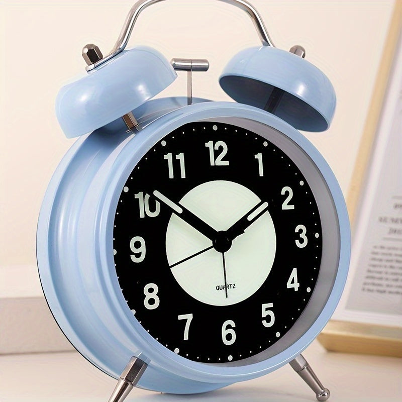 Avtoit | LuminousTime - Elegant Metal Alarm Clock with Gentle Lighting for Peaceful Mornings and Nights