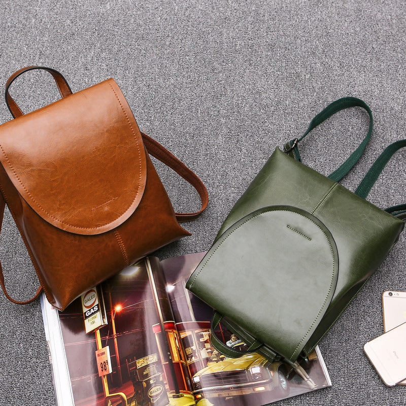 Avtoit | LuxeCarry Leather Backpack – Stylish Design with Versatile Storage for Women