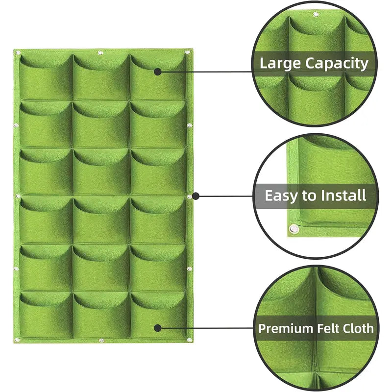 Avtoit | Felt Plant Bag for Vertical Wall Mounting – Three-dimensional, Non-woven Plant Bag